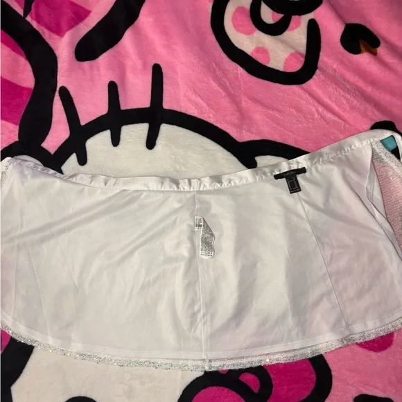 Forever 21 White Sequin Wrap Skirt - Picture 6 of 14